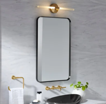KOHLER ORIME Matte Black - Mirror 22"X34" Rectangular