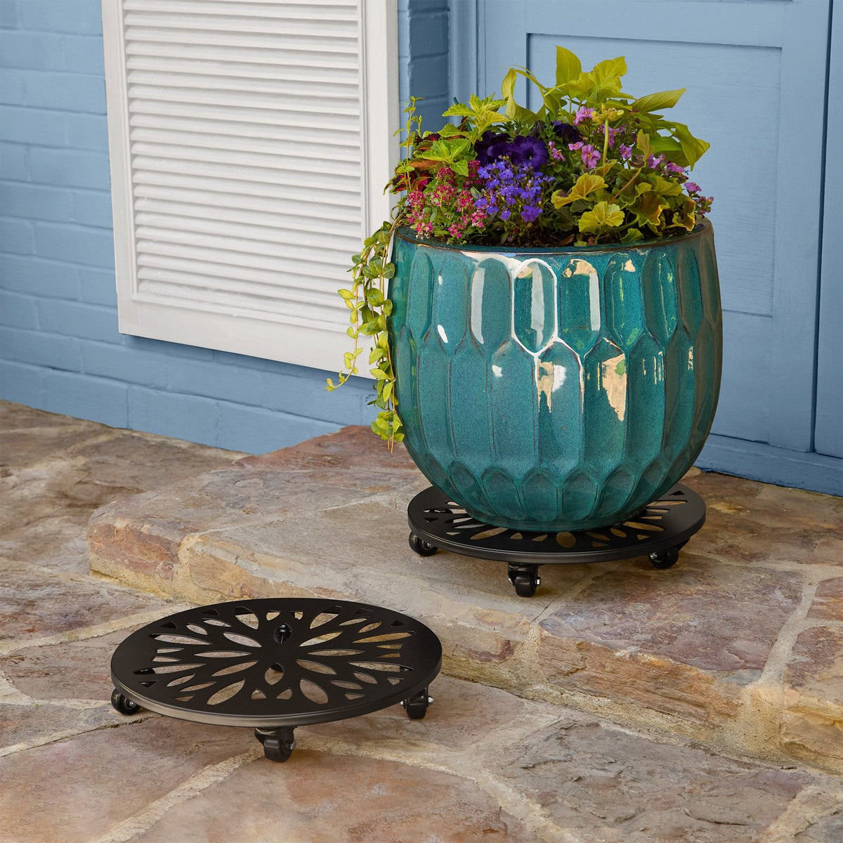 STEEL PLANTER CADDY