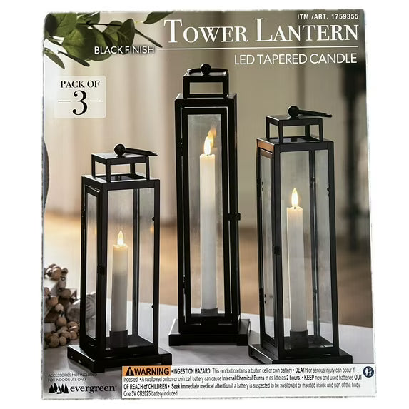 EVERGREEN LANTERN 3PC 3