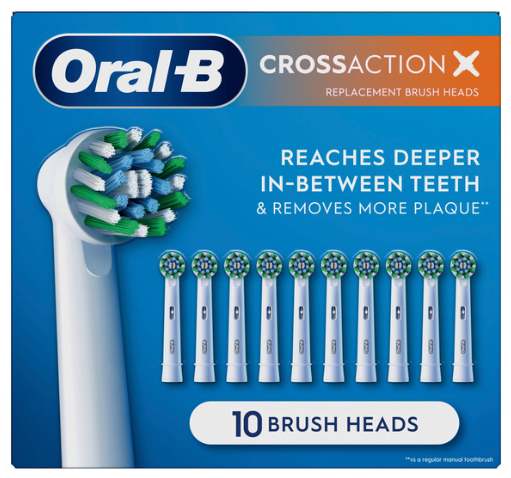 ORAL-B BRUSH HEADS 10 CT