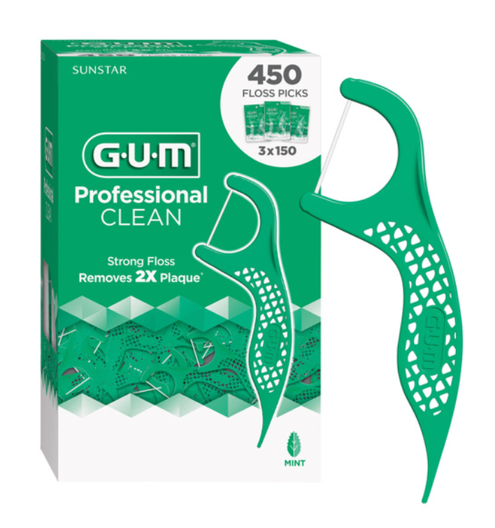 GUM FLOSS PICKS 450 CT