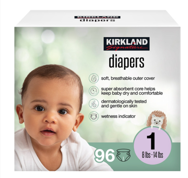 KS DIAPER SZ 1 - 96CT