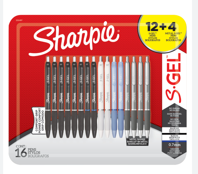 SHARPIE S-GEL 16CT