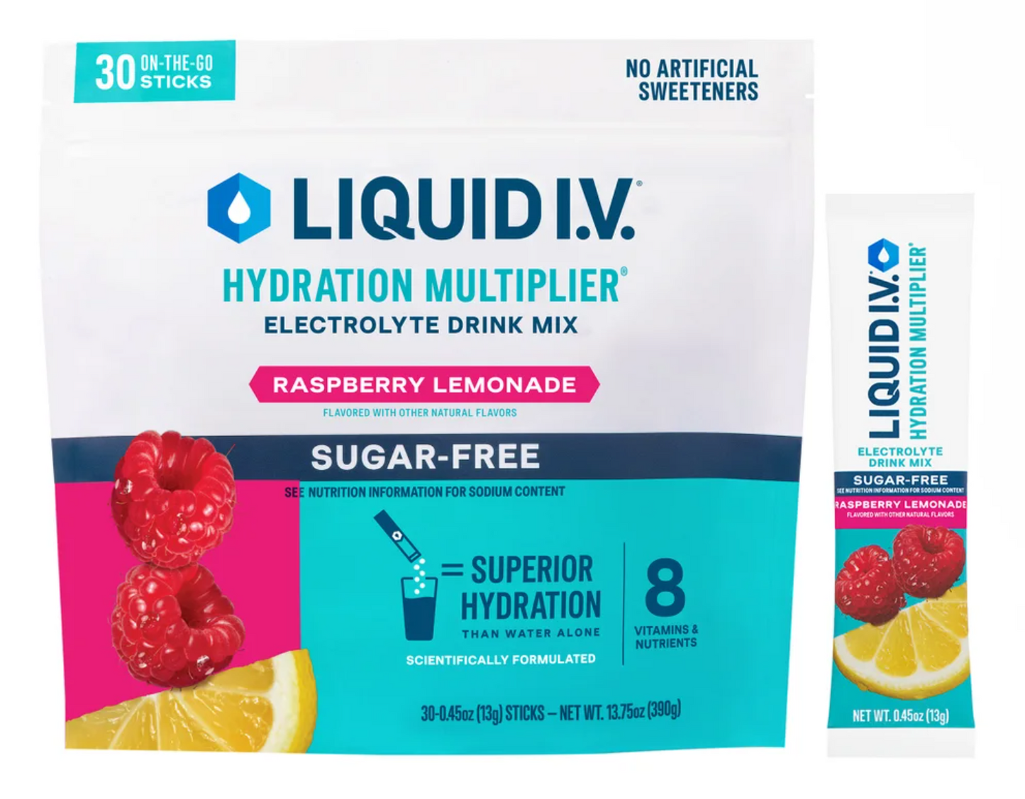 LIQUID IV SUGAR FREE RASP