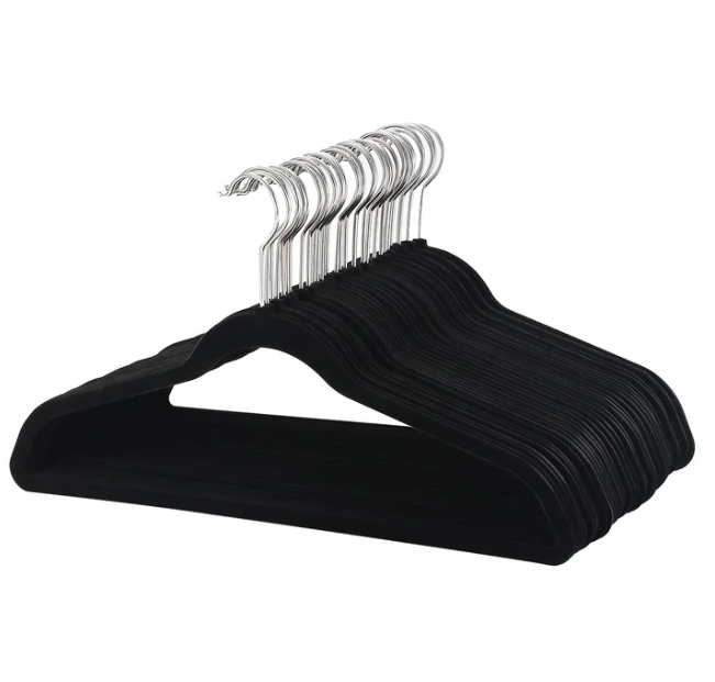 100PK BLACK FLOCKED