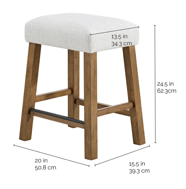 BENNY SADDLE STOOL 2-PACK