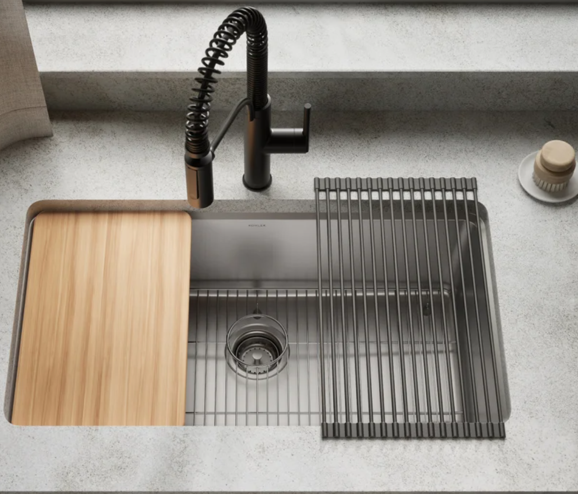KOHLER PROVO SINK KIT BLK