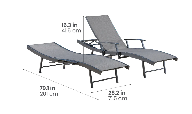 SUNVILLA WAVE SLING CHAIS