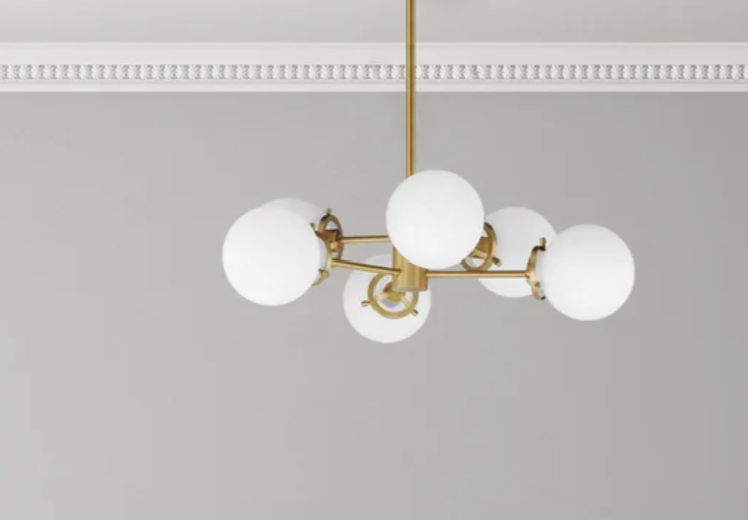 MAXIM 6 LIGHT CHANDELIER