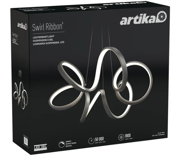 ARTIKA SWIRL RIBBON BLK