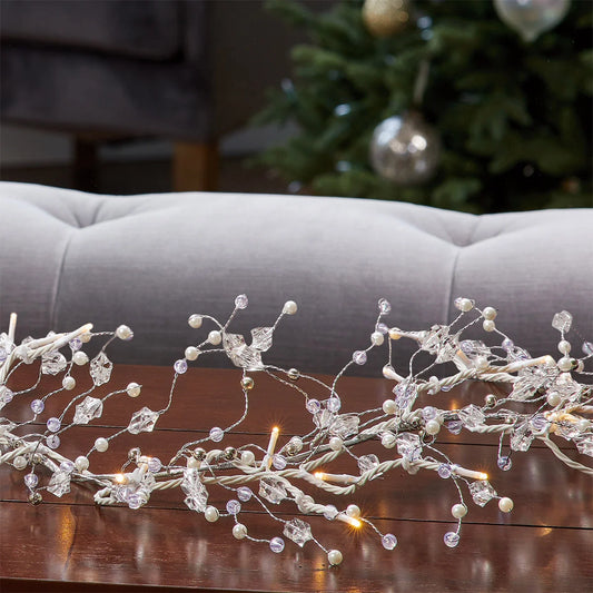 9' GLITTER GEM GARLAND