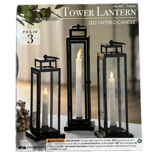 EVERGREEN LANTERN 3PC 3