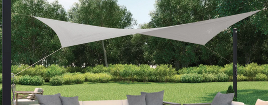 13X7 RECTANGLE SHADE SAIL - Light Gray