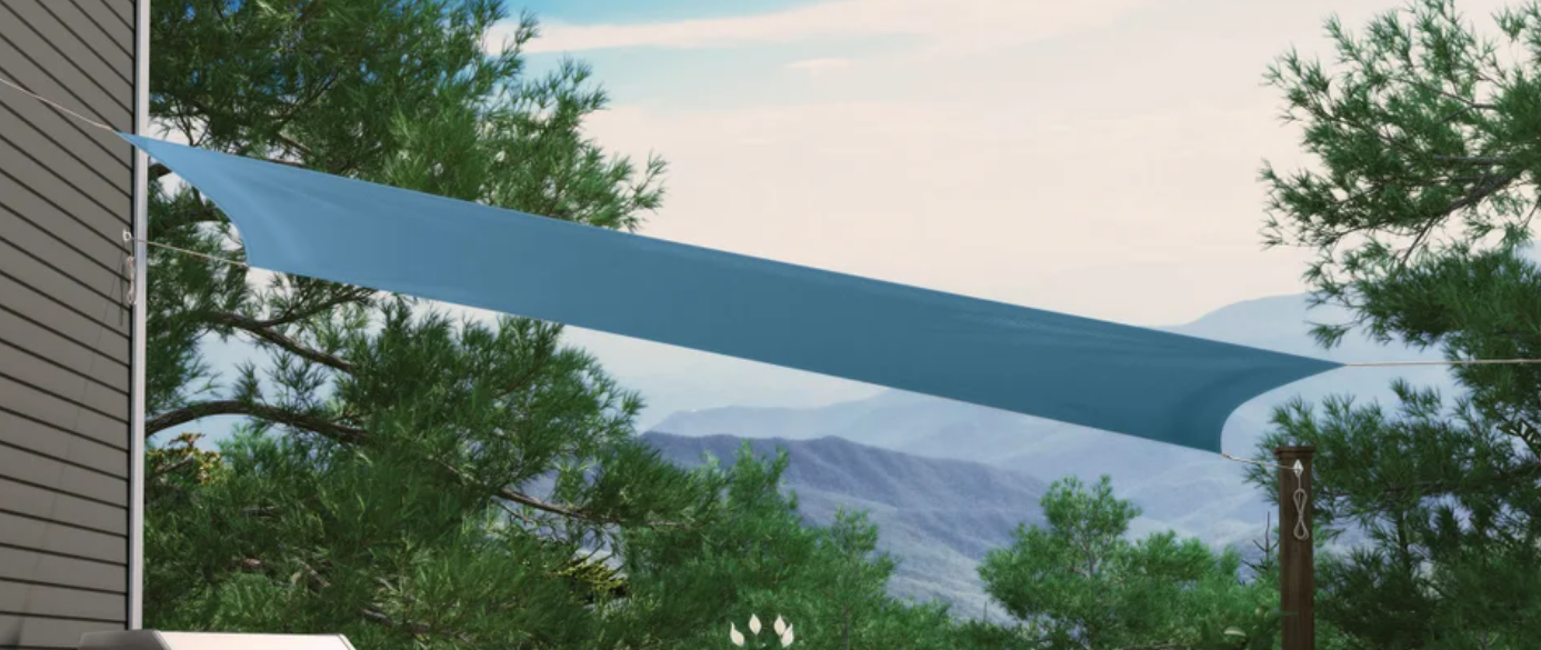 13X7 RECTANGLE SHADE SAIL - Blue