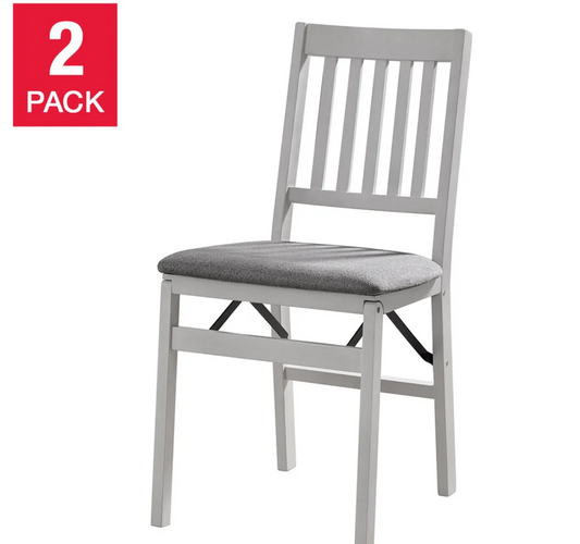 STAKMORE WOOD FOLD CHAIR - Gray