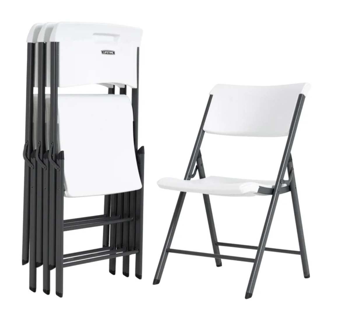 LIFETIME FOLDING CHAIR - White