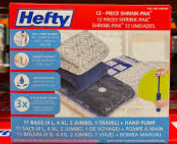 HEFTY 12PC SHRINK PACK