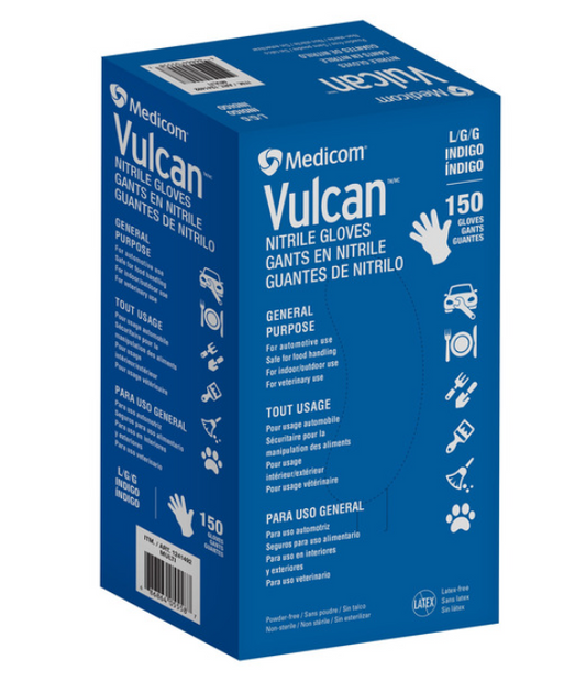VULCAN NITRILE GLOVES LG