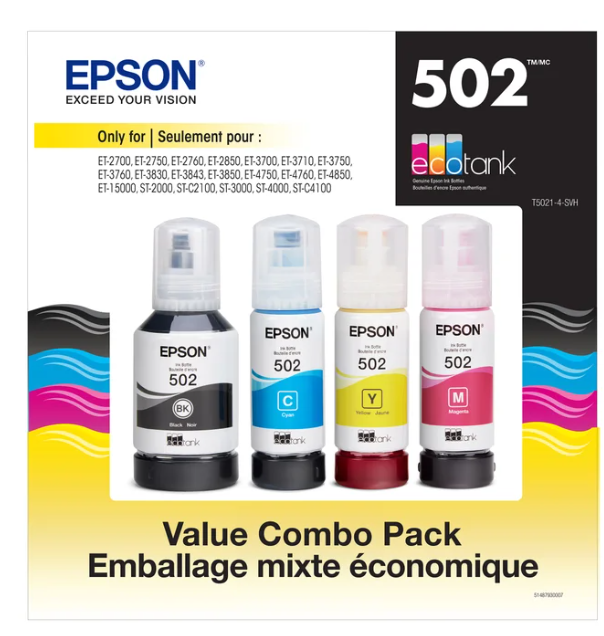 EPSON INK T502 CMYK CLUB