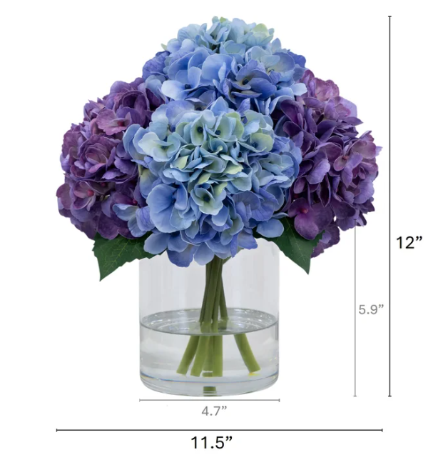 BLUE 12" HYDRANGEA