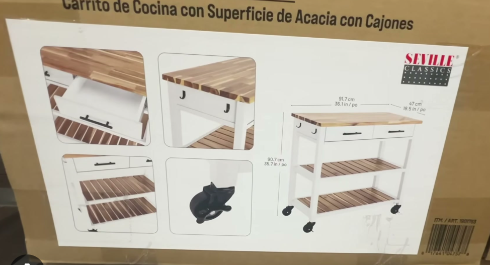 SEVILLE KITCHEN CART
