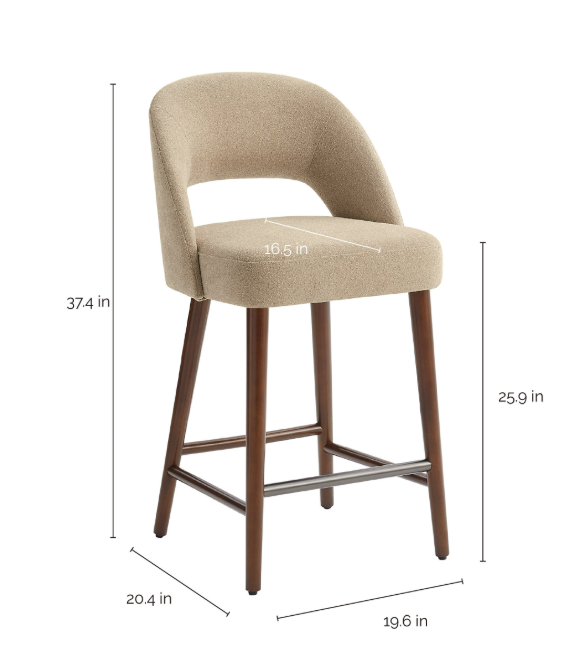 LILAH TAN CH STOOL 2PK