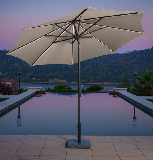 10FT LED MARKET UMBRELLA