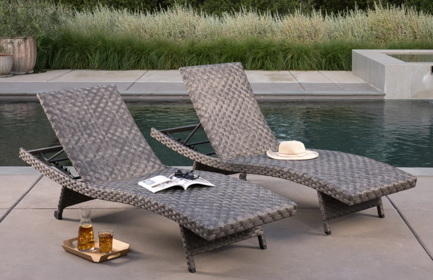 SUNVILLA WOVEN CHAISE 2PK
