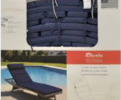 CHAISE CUSHION BLUE