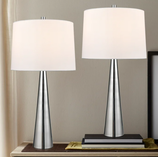 AUSTIN T LAMP 2PK CHROME