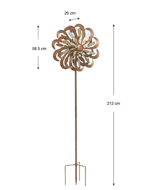 TRI-METALLIC WIND SPINNER