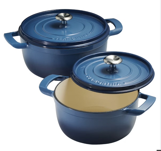 TRAMONTINA 2PC DUTCH OVEN