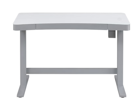 Tresanti Adjustable Height Sit/Stand Tech Desk, 47.3"L x 23.7"W x 29.4"- 47"H, White