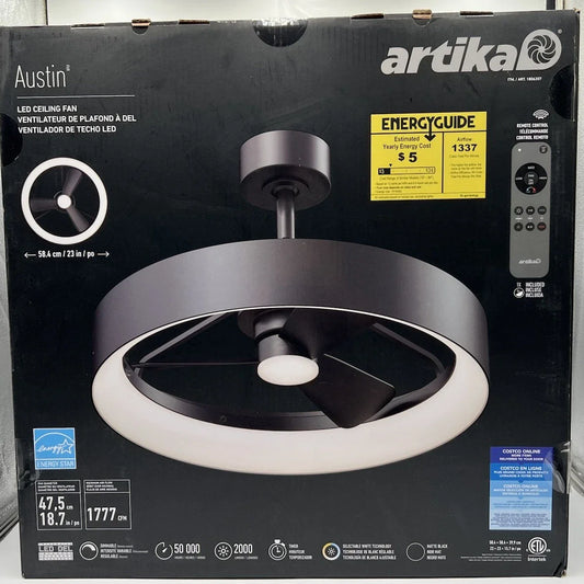 ARTIKA BLACK 23"FANDELIER